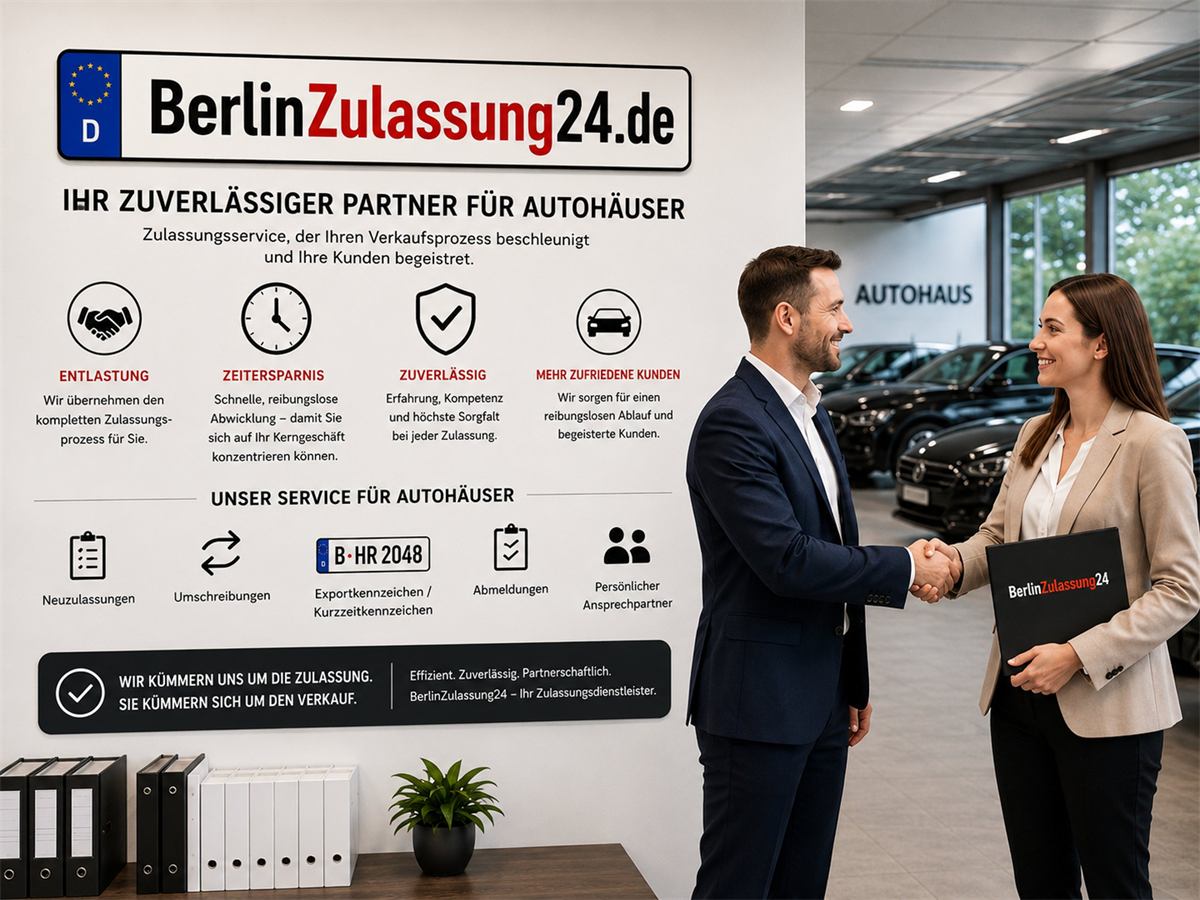 Handschlag mit einem Autohaus-Partner